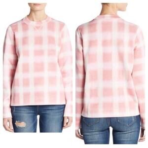 Marc By Marc Jacobs Women’s Pink Sweatshirt Blurred Gingham Piggy Pink